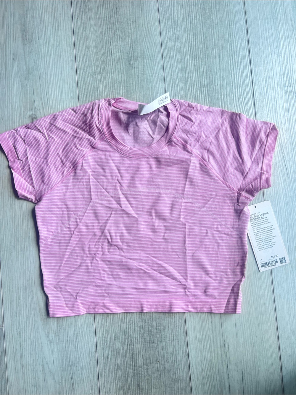 Lululemon Swiftly Cropped Short Sleeve | size 10